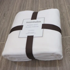 Warm and Cozy Flannel Blanket for Couch Bed and Sofa Soft and Soothing Throw Blanket in Solid Color