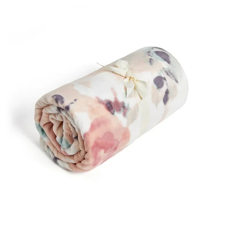 New style printed flannel blanket single fall/winter air conditioning blanket children baby sofa nap blanket