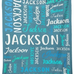 Customized 3D Photo Digital Printing flannel Blanket Personalized with Name and Logo for Baby's Room