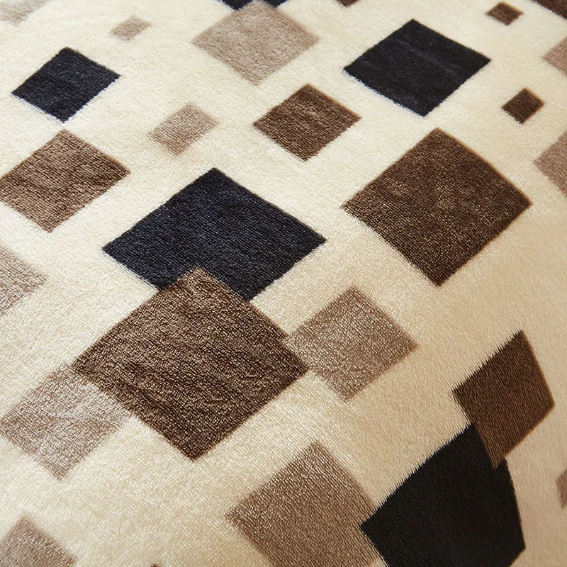 decorative wholesale woven throw flannel blankets throws for bed