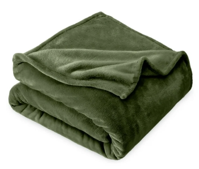 Fuzzy Lightweight Flannel Throw Blanket for Couch Bed Sofa Travel Camping, School 50x60 inches