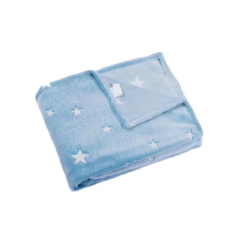 Cheap wholesale christmas glow in the dark winter small fleece throw blankets queen size soft fuzzy kids blanket manufacturer