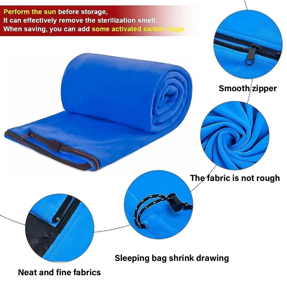 Irini Custom Outdoor Sleep Bag Adult Polar Fleece Warm Dirty Liner Sleeping Bag For Camping