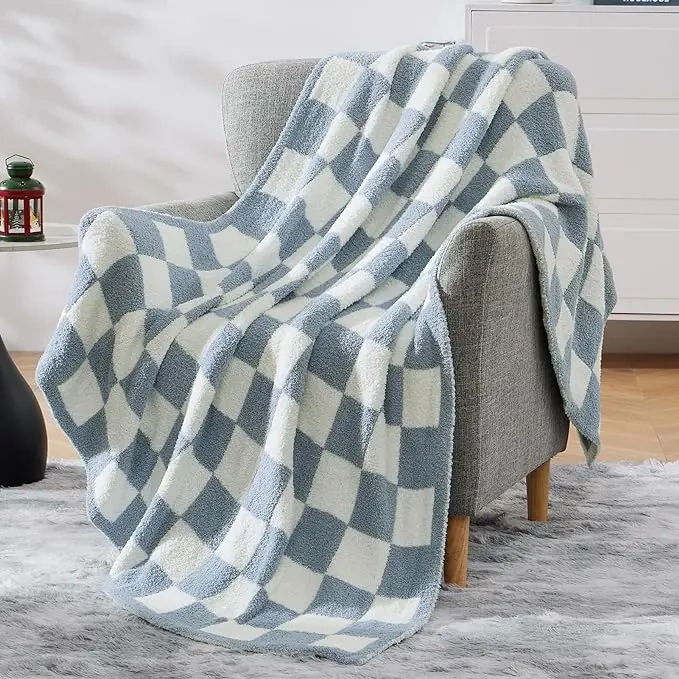 Cheap price 100% polyester polar fleece knitted blankets custom throw blanket