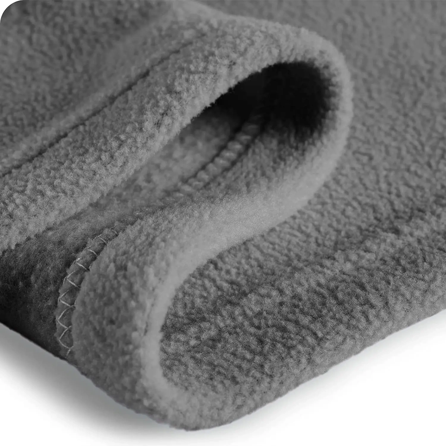 Polar Fleece Blanket Twin/Twin XL Blanket Grey Warm Cozy Premium  for Bed Sofa Camping Travel