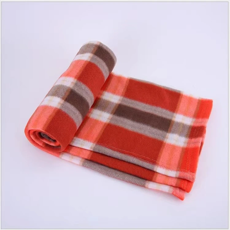 Super Soft Light Weight Cheap Plaid Polar Fleece Blanket Fleece Throw Blankets for Sofa