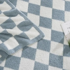 Cheap price 100% polyester polar fleece knitted blankets custom throw blanket