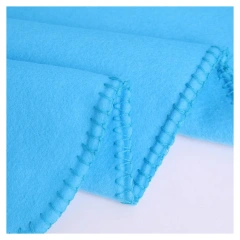 Customized Polyester Fleece Blanket with Silk Print Logo Camping Travel Portable Throw Blanket For Promotion