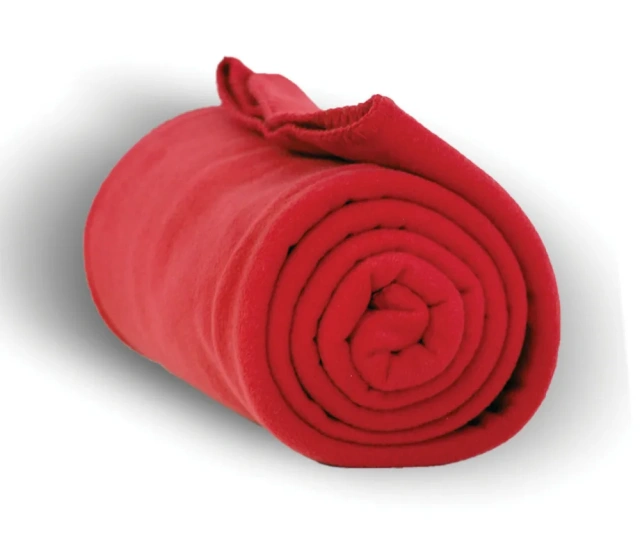 Super Soft 100% Polyester Adults Solid Knitted extra thick Factory Airline Promotional polar Fleece Blanket