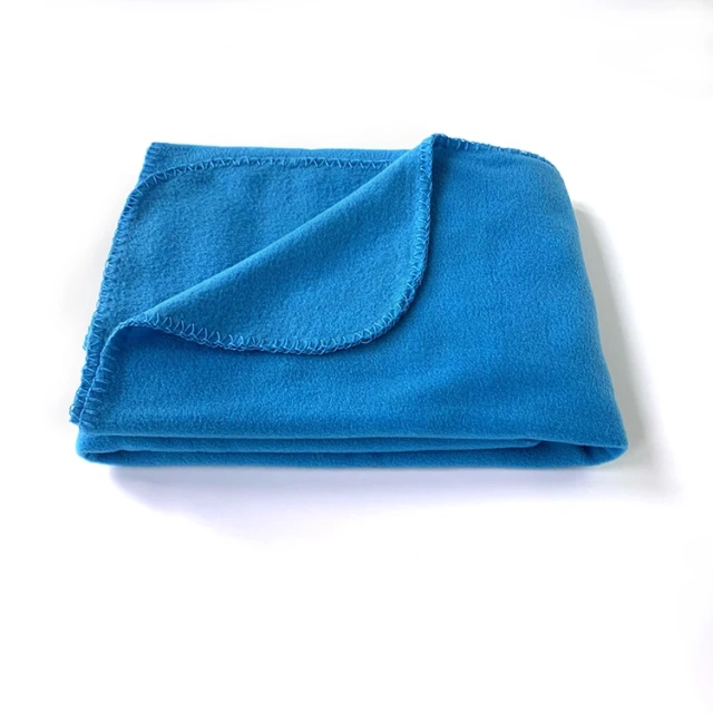 RPET Polar Fleece Blanket Polyester Throw Eco-Friendly Recycled Plastic Fleece Airline Blanket