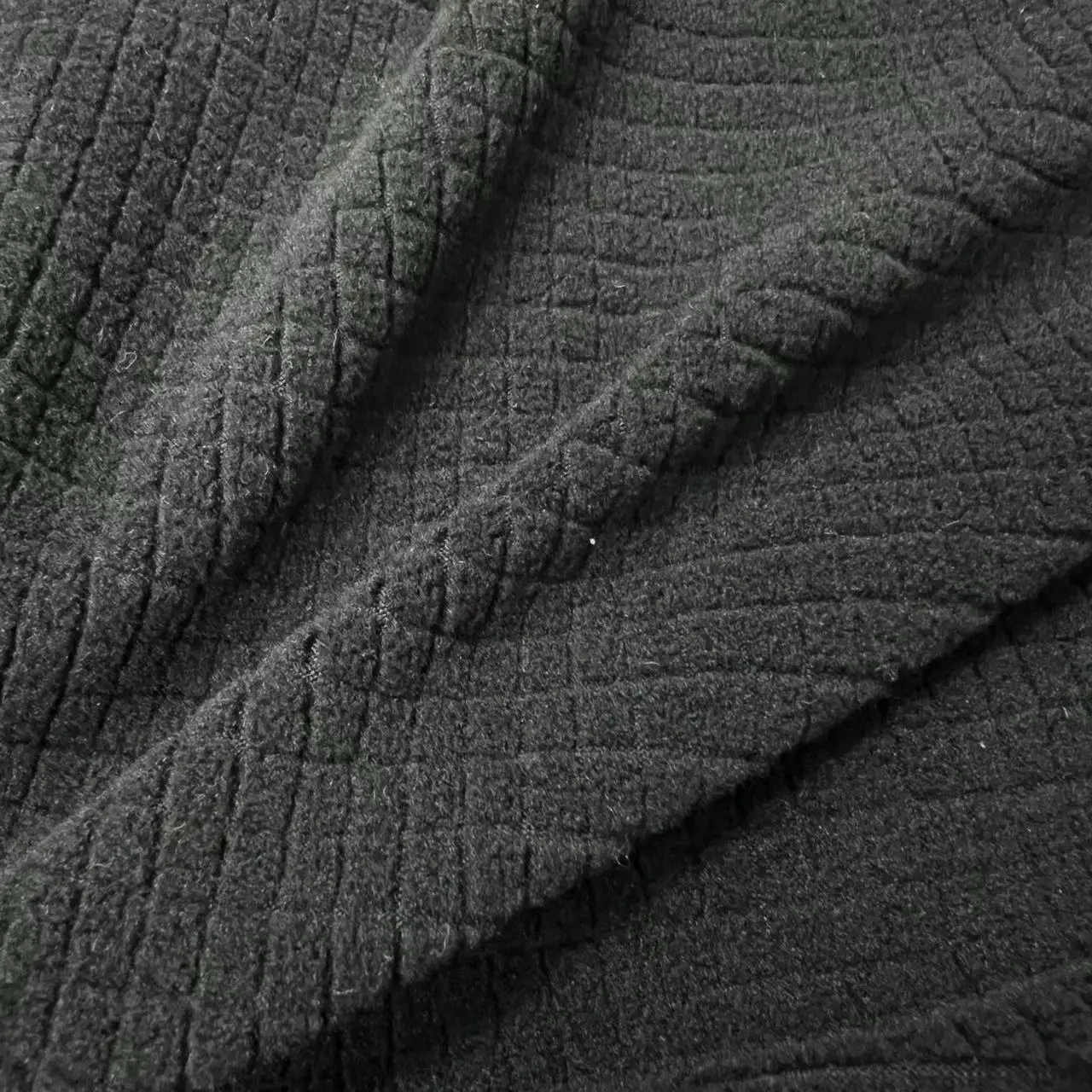 China manufacturer Durable free-stretch grid polar fleece for home textile sofa cover