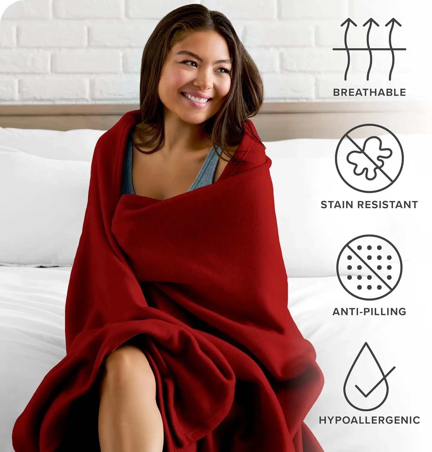 Cheap Price Custom Polar Fleece Blanket Travel Blanket Brush Handle Throws Wholesale Solid Color Polar Fleece Roll Blanket