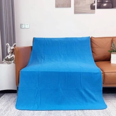 RPET Polar Fleece Blanket Polyester Throw Eco-Friendly Recycled Plastic Fleece Airline Blanket