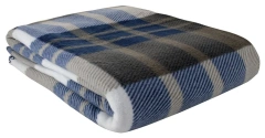 TARTAN CHECK POLAR FLEECE BLANKET