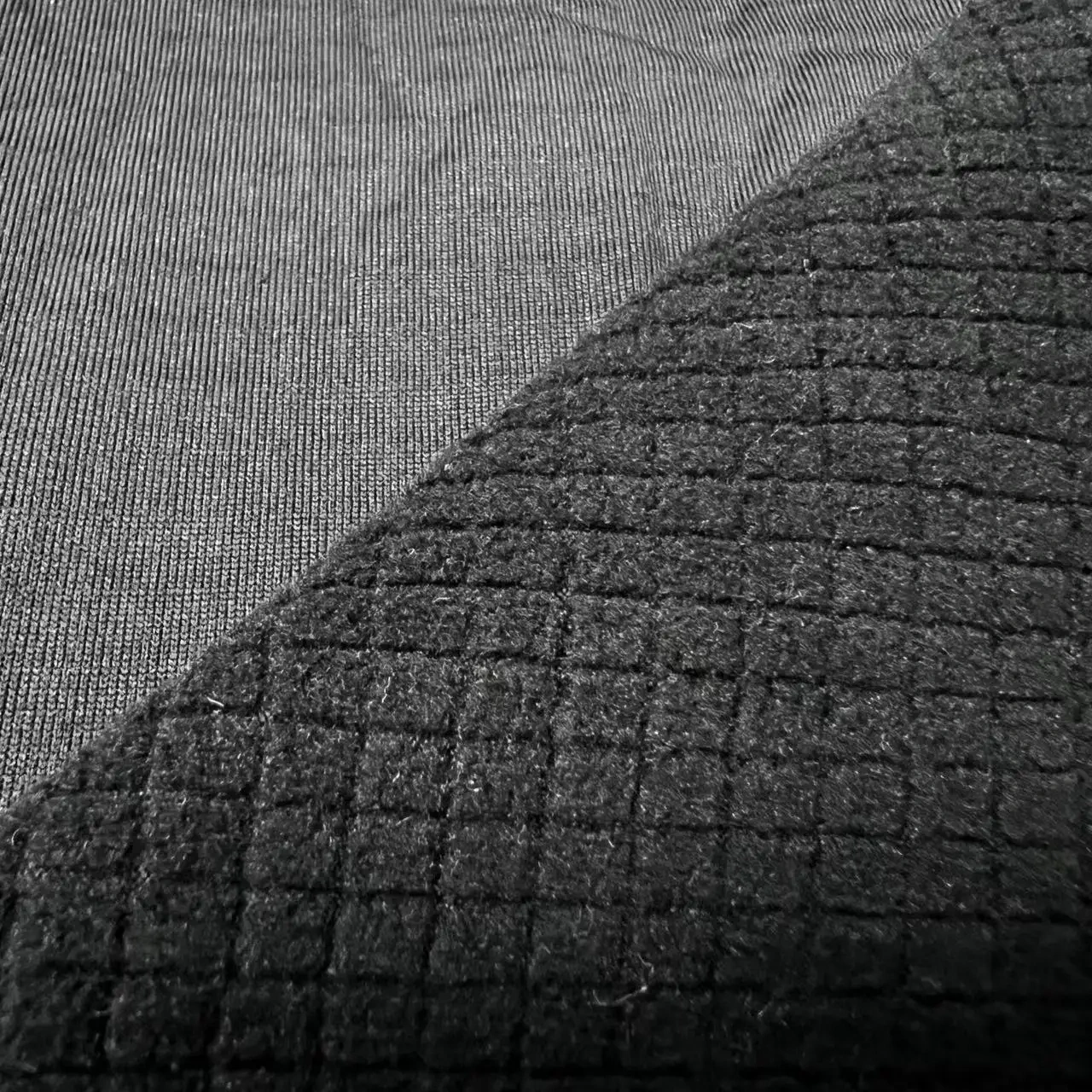 China manufacturer Durable free-stretch grid polar fleece for home textile sofa cover