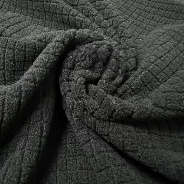 China manufacturer Durable free-stretch grid polar fleece for home textile sofa cover