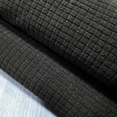 China manufacturer Durable free-stretch grid polar fleece for home textile sofa cover