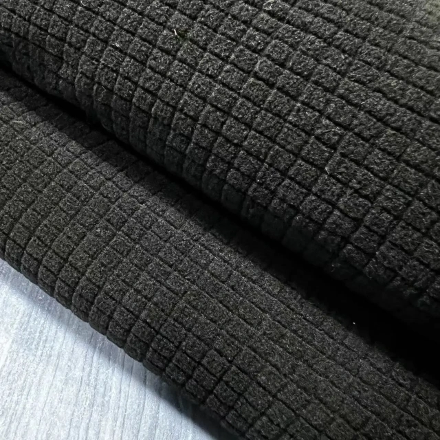 China manufacturer Durable free-stretch grid polar fleece for home textile sofa cover