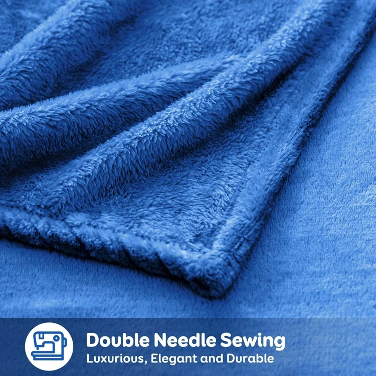 factory custom super soft 100% polyester plush flannel fleece winter bedding blanket