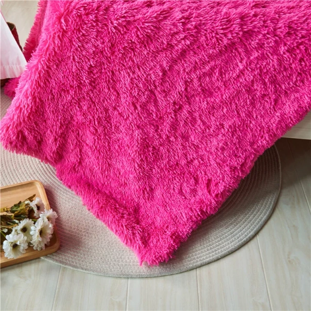 Wholesale Soft Cozy Long Plush Blanket Bed Couch Home Office Travel Multipurpose Blanket