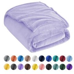 Winter Soft 100% Polyester Plush Fuzzy Sofa Bedding Coperta Di Flanella Flannel Throw Blanket