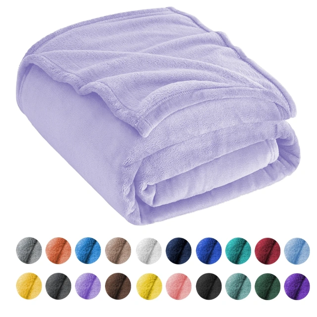 Winter Soft 100% Polyester Plush Fuzzy Sofa Bedding Coperta Di Flanella Flannel Throw Blanket