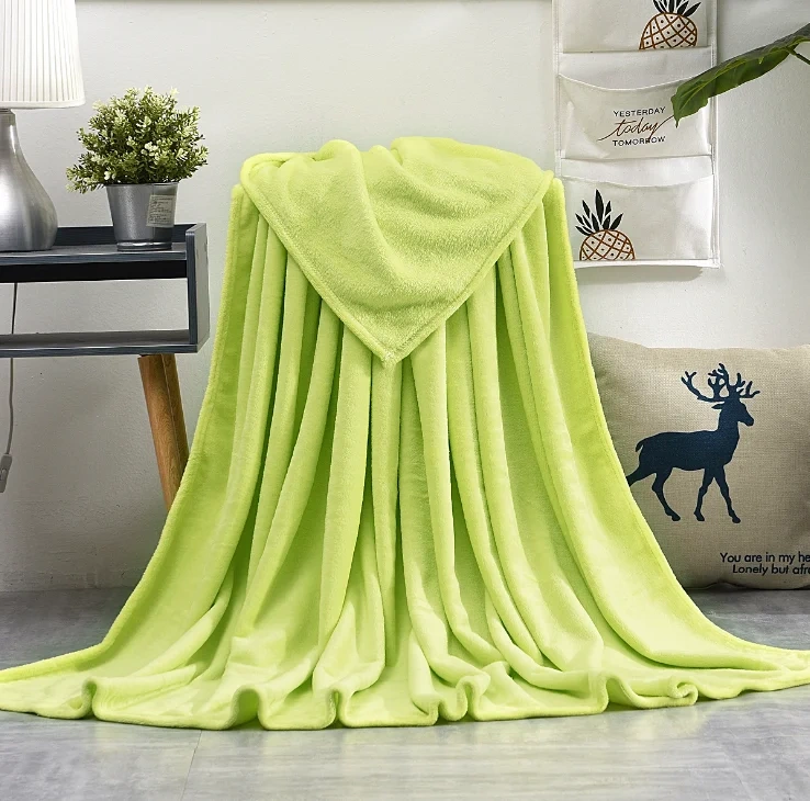 Small size Soft flannel fleece blanket plain fleece baby blanket READY TO SHIP