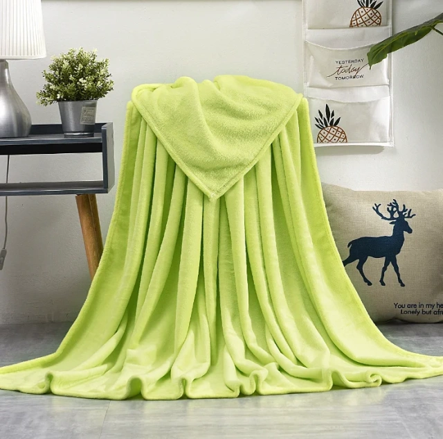 Small size Soft flannel fleece blanket plain fleece baby blanket READY TO SHIP
