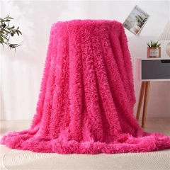 Wholesale Soft Cozy Long Plush Blanket Bed Couch Home Office Travel Multipurpose Blanket