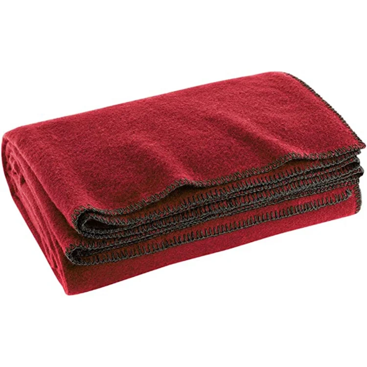 Wholesale Chinese Wool Emergency Wool Blanket Waterproof Waterproof Wool Blanket For Camping