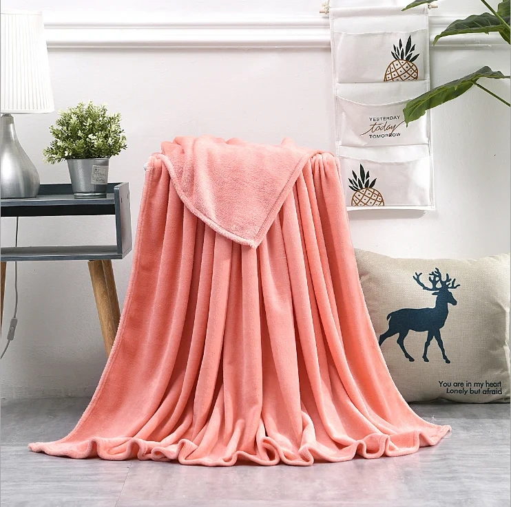 Small size Soft flannel fleece blanket plain fleece baby blanket READY TO SHIP