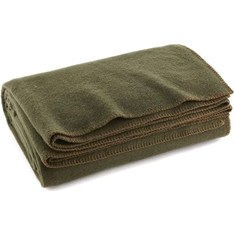 Wholesale Chinese Wool Emergency Wool Blanket Waterproof Waterproof Wool Blanket For Camping
