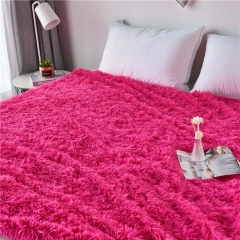 Wholesale Soft Cozy Long Plush Blanket Bed Couch Home Office Travel Multipurpose Blanket