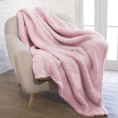 Sherpa Throw Blanket, Plush Cozy Warm Blanket for Couch Bed Sofa
