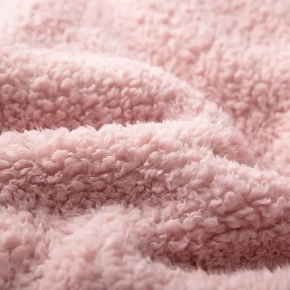 Bertte Fluffy Sherpa Throw Blanket Ultra Soft Warm Lightweight Shaggy Blanket for Couch Sofa Travel, 50"x 60", Pink