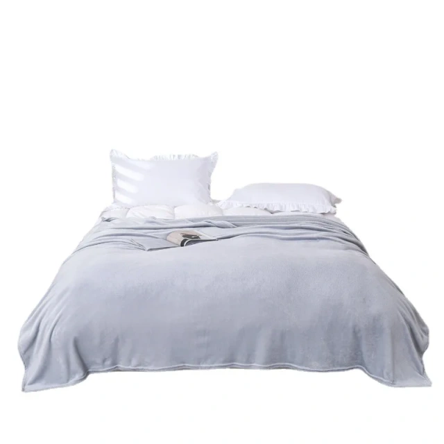 plain color 200*230cm flannel fleece SUREWAL sherpa fleece home throw blanket soft blanket for sofa bed flannel blanket