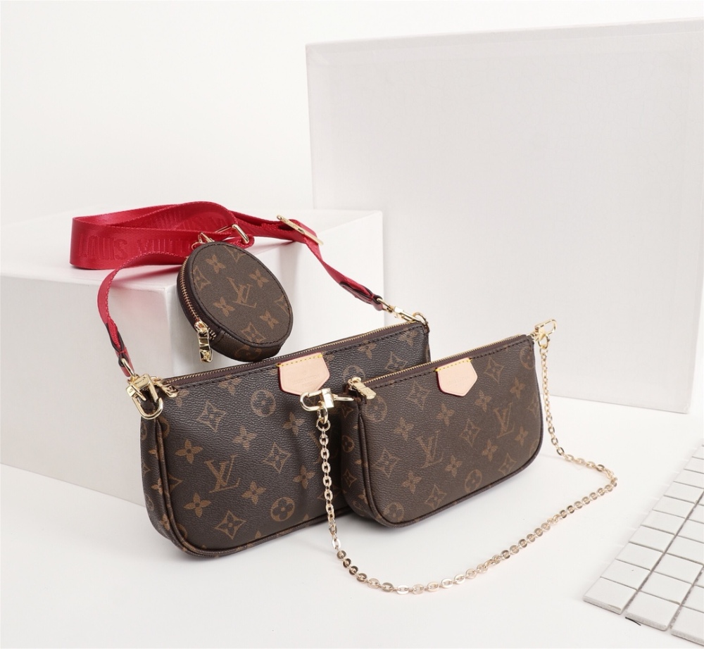 Classical Women Messenger Bags Multi Accessories 3 Piece Set Purse Crossbody Bag Lady Package M44823 Coin Purses