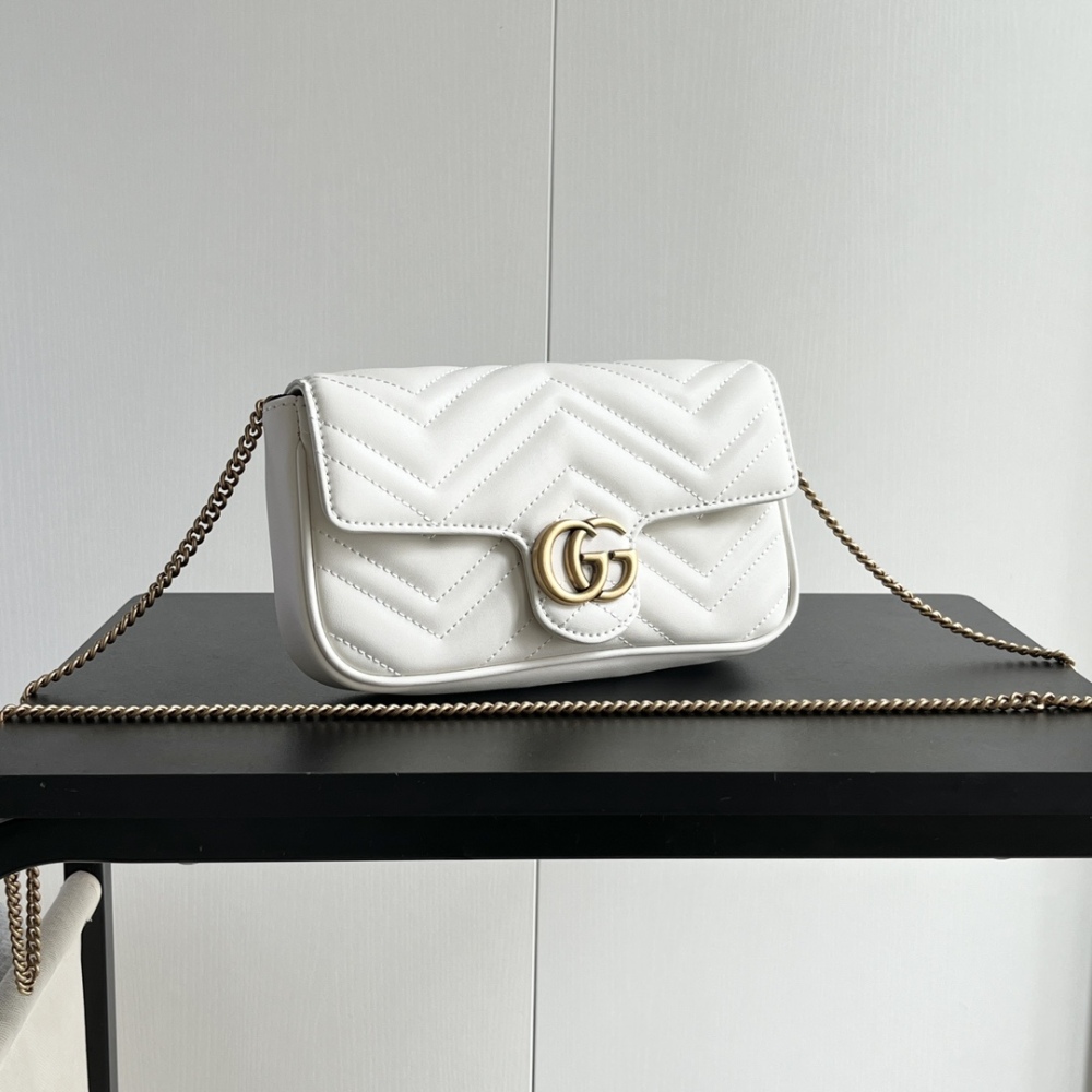 GG Marmont Chain Mini Women Designer Fashion 751526 Cowhide Leather Luxury Card Shoulder Bags