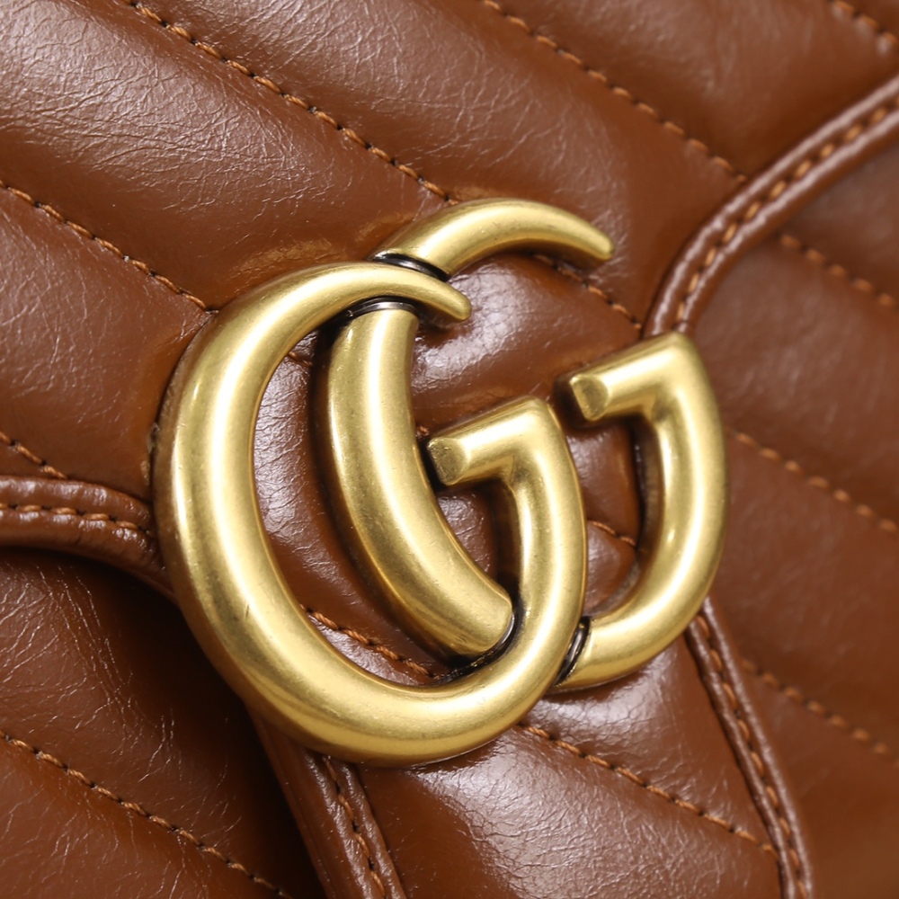 GG Marmont Series 443497 High Quality Leather Designers Womens and Mens Shoulder Bags