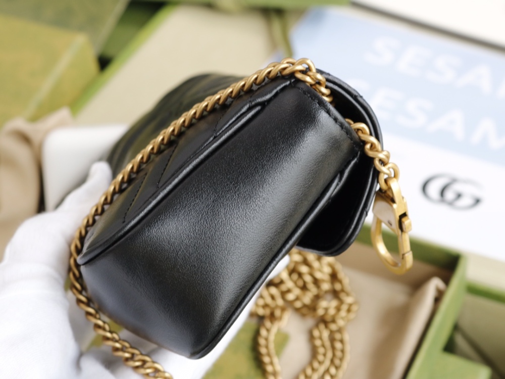GG Marmont Designer Fashion Mini Handbags Luxury Chain Shoulder Bag Leather Women's Bag 476433 High Quality