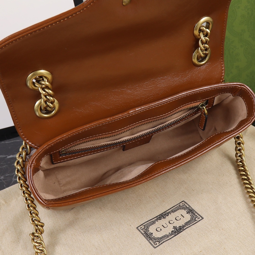 GG Marmont Series 443497 High Quality Leather Designers Womens and Mens Shoulder Bags