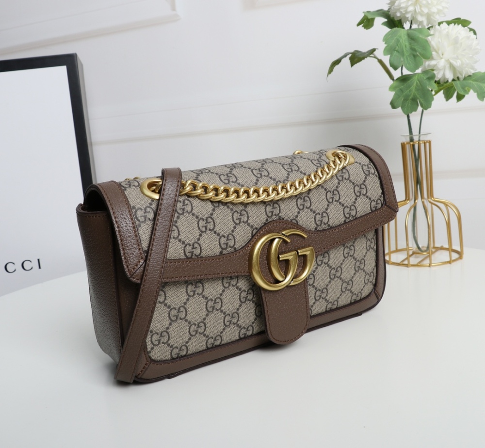 High Quality Women Designer Fashion 446744 Leather All-match Ladies Gucci Shoulder Bags