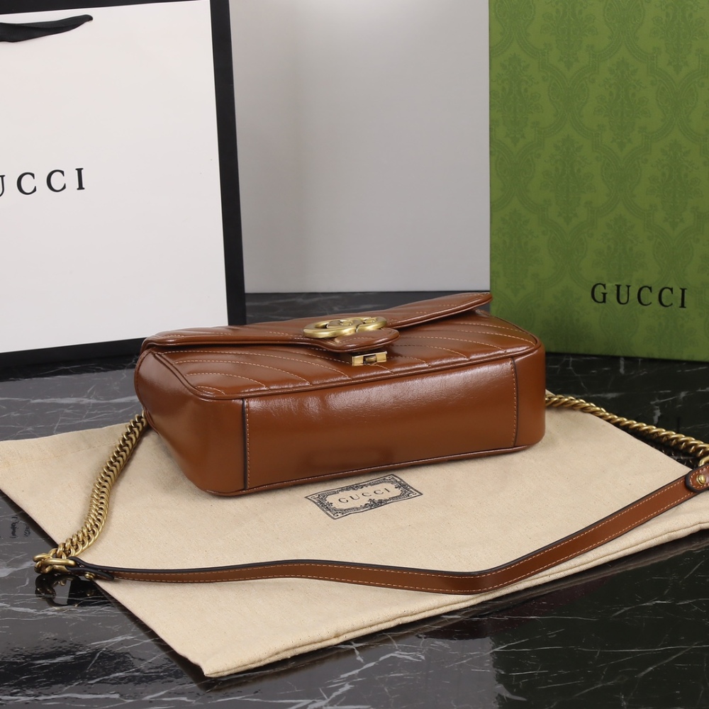 GG Marmont Series 443497 High Quality Leather Designers Womens and Mens Shoulder Bags