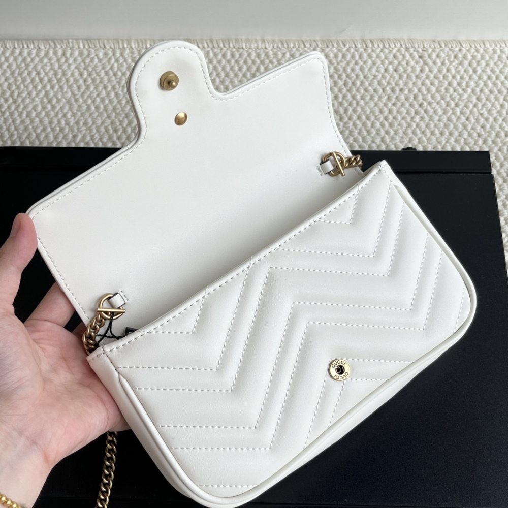 GG Marmont Chain Mini Women Designer Fashion 751526 Cowhide Leather Luxury Card Shoulder Bags