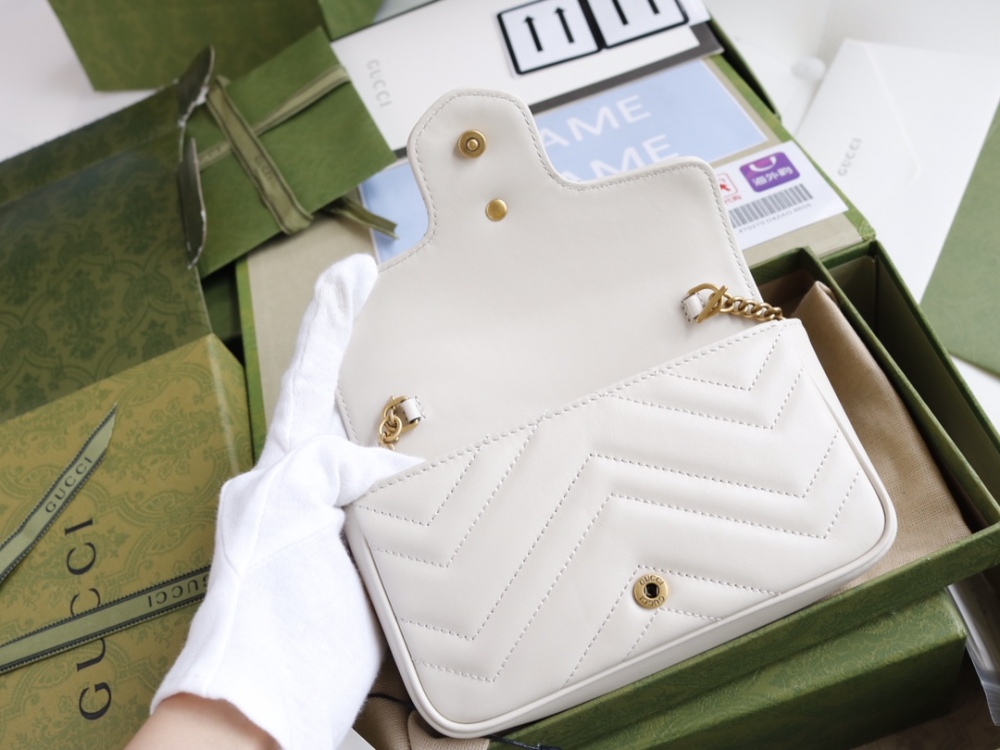 GG Marmont Designer Fashion Mini Handbags Luxury Chain Shoulder Bag Leather Women's Bag 476433 High Quality