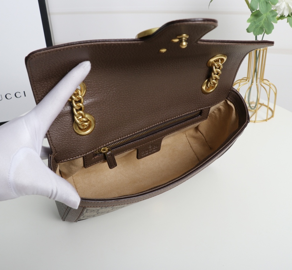 High Quality Women Designer Fashion 446744 Leather All-match Ladies Gucci Shoulder Bags