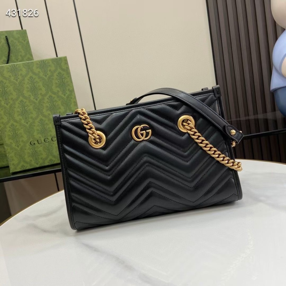 Classical Fashion GG MarmontMens Women Big Capacity 779727 Luxurys Shopping Tote Bags