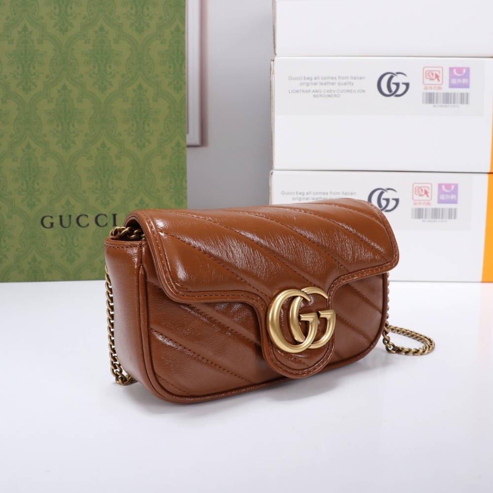 GG Marmont Designer Fashion Mini Handbags Luxury Chain Shoulder Bag Leather Women's Bag 476433 High Quality