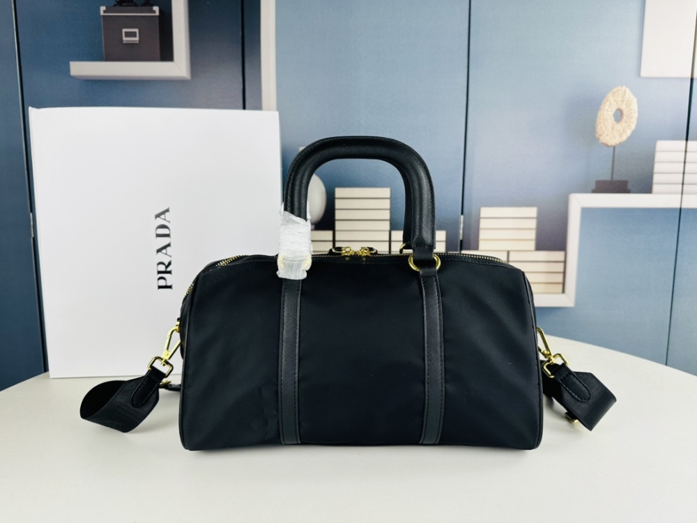 Fashion Travel Nylon Cross Body Bags Men's Women's Carrying Leather Handbag
