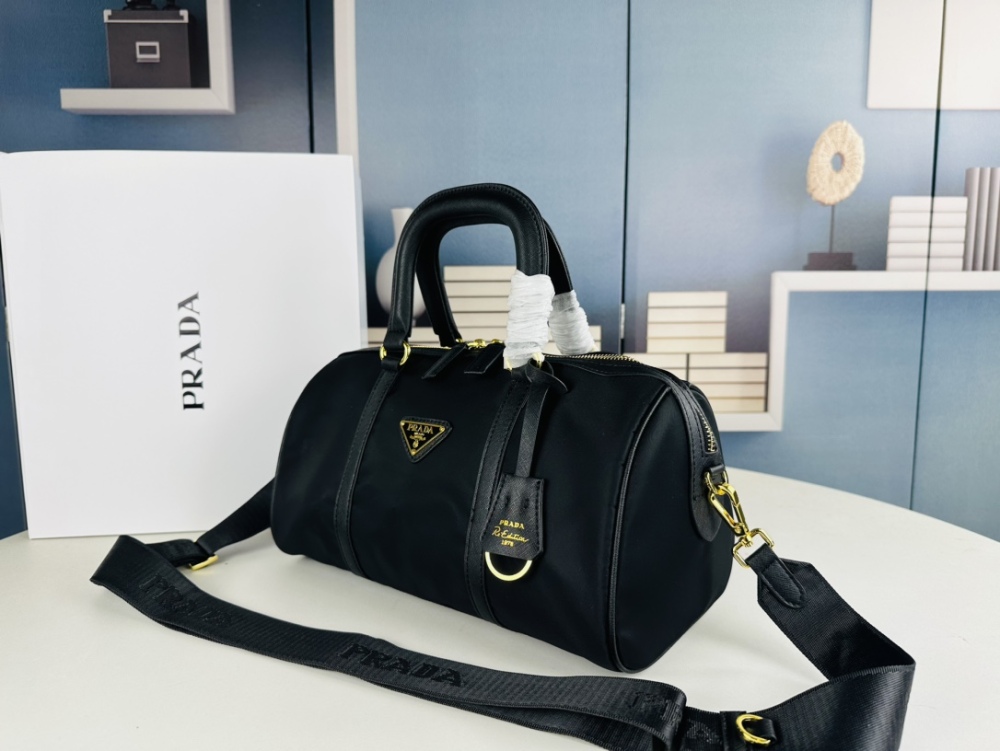 Fashion Travel Nylon Cross Body Bags Men's Women's Carrying Leather Handbag
